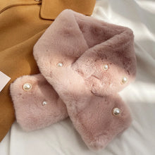 Load image into Gallery viewer, Women Faux Rabbit Fur Scarf Winter Warm Soft Neck Warmer