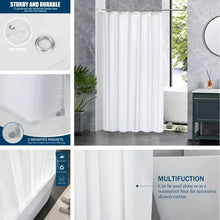 Load image into Gallery viewer, Clear Shower Curtain PEVA Transparent Bathroom Liner Waterproof 180x200CM Bath Curtains Bathroom Mould Proof Curtains with Hooks