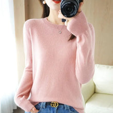 Load image into Gallery viewer, Women Sweater O-neck Autumn Winter BasicPullover Warm Casual Pulls Jumpers Korean FashionSpring Knitwear Bottoming Shirt 2023