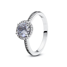 Load image into Gallery viewer, 925 Sterling Silver Rings For Women Original Crown Love Heart Wishbone Engagement Wedding Rose Gold Crystal Ring Luxury Jewelry