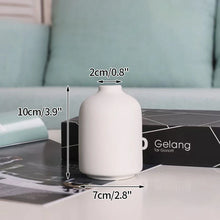Load image into Gallery viewer, White Ceramic Vases Nordic Decorative Vasen Ornaments Home Living Room Decor Flower Arrangements Sketching Props Desktop Decor
