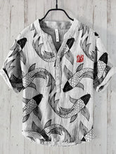 Load image into Gallery viewer, Spring Summer Men&#39;s &amp; Women&#39;s Casual Hawaiian Fish Print Shirts - Trendy Tops