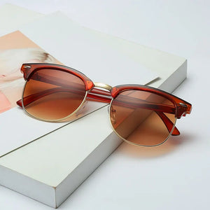Polarized Sunglasses UV400 Men Women Classic Design Semi-Rimless Eye Protection
