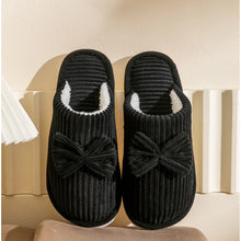 Load image into Gallery viewer, Fashion Women's Bow Slippers Fall/Winter Indoor Bedroom Floor Lightweight and Comfortable&amp;Soft Warm Slippers for Home