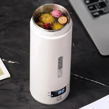 Load image into Gallery viewer, 450ML Electric Kettles Portable Tea Coffee Kettle Travel Boil Water Thermal Cup Anti-Scald Water Bottle English Menu