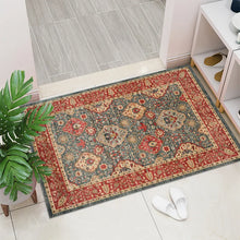 Load image into Gallery viewer, Luxury Crystal Velvet Entry Door Floor Mat Retro Carpet Light Foot Entryway Rug