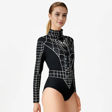 Load image into Gallery viewer, Spiderman Swimsuit for Women One-piece Swimsuits Superhero Jumpsuit The Amazing Spider-Man Cosplay Costumes T Shirts Bodysuit