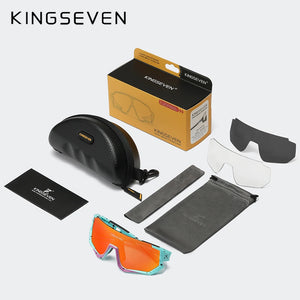 KINGSEVEN Photochromic Cycling Sunglasses UV Protection Fishing Bike Sport Eyewear