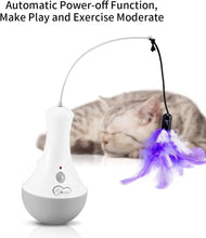 Load image into Gallery viewer, Cat Interactive Toys Funny Feather Kitten Teaser Indoor Play Automatic Toy Gift Cat Feather Toy