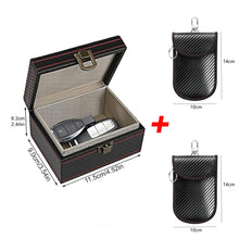 Load image into Gallery viewer, Anti Theft Faraday Box with Bag for Key Fob Cage RFID Faraday Key Fob Protector Radiation-proof Mobile Phone Box Car Keyless