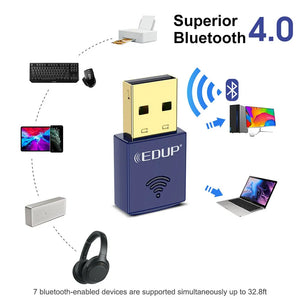 Mini WiFi Adapter! 150Mbps, Bluetooth, PC/Laptop