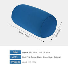 Load image into Gallery viewer, Solid Color Long Round Neck Pillow Washable Cylindrical Pillow For Bedroom Room Seat Head Rest Neck Support Travel Cushion