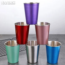 Load image into Gallery viewer, 350/500ml Stainless Steel Cups Household Office Bar Kitchen Drinks Coffee Tumbler Tea Drinking Beer Mug Metal Travel Drink Cup