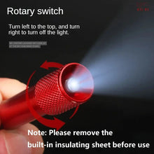 Load image into Gallery viewer, Portable Mini Torch Keychain Pendant with battery Small Light led flashlight Car Key Chain Pendant Key Ring mini flashlights