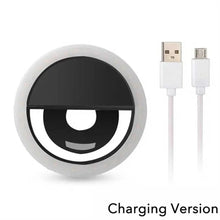 Load image into Gallery viewer, USB Charge Led Selfie Ring Light LED Selfie Fill Light Mobile Phone Live Broadcast Video LED Selfie Ring Lamp For All Smartphone