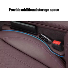 Load image into Gallery viewer, 2pcs Car Seat Gap Filler Organizer Waterproof Car Seat Gap Plug Strip with 2 Grooves Seat Gap Storage Auto Interior Accessories