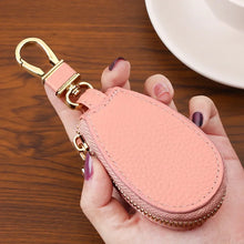 Load image into Gallery viewer, Unisex PU Leather Key Case For Car Key Wallet Pocket Key Holder Organizer Pouch Keys Organizer LargeCapacity Zipper Key Case Bag