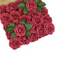 Load image into Gallery viewer, Foam Artificial Roses - 15/25/100pcs Fake Flowers for Wedding, Party &amp; Gift Décor