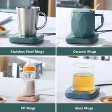 Load image into Gallery viewer, Electric Mug Warmer Coaster - Constant Temperature, Rapid Heating, Office/Home Gift