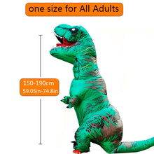 Load image into Gallery viewer, Inflatable T-Rex Dinosaur Costume for Adults - Halloween Party Fancy Dress Outfit