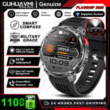 Load image into Gallery viewer, New T-REX3 Ultra 1100mAh Battery SmartWatch 10ATM Waterproof GPS Compass Flashlight 1.7" AMOLED HD Call Sports Smart Watch Men