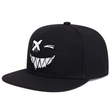 Load image into Gallery viewer, Unisex Personality Ghost Expression Embroidery Hip-hop Hats Outdoor Adjustable Casual Baseball Caps Sunscreen Hat