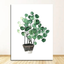 Load image into Gallery viewer, Wall Art Paintings for Living Room Home Decor Scandinavian Style Tropical Plants Poster Green Leaves Decorative Picture Modern