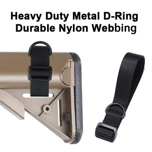 Tactical Gun Sling Adapter Heavy Duty D Ring Loop Nylon Webbing Shoulder Strap Attachment