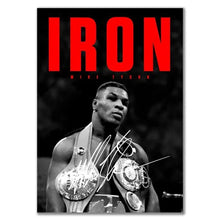 Load image into Gallery viewer, Boxer Wall Art Poster Mike Tyson Muhammad Ali Motivational Quote Home Decor Pictures Prints Canvas Painting Living Room Decor