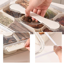 Load image into Gallery viewer, Divided Serving Tray Food Dispenser Kitchen Storage Box 9 Compartments Snack Box for Candy, Nuts, Cookies, Fruit Storage Box