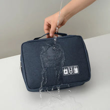 Load image into Gallery viewer, Waterproof Digital Cable Storage Bag - Portable USB Charger &amp; Plug Organizer for Travel