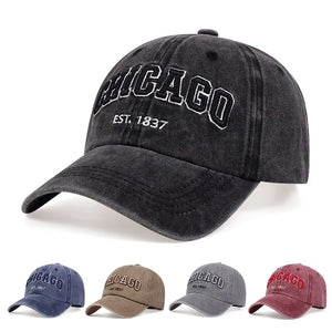 Chicago Letter Baseball Cap: Unisex Snapback Hip Hop Hat