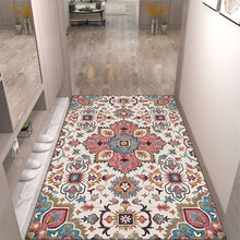 Load image into Gallery viewer, Luxury Crystal Velvet Entry Door Floor Mat Retro Carpet Light Foot Entryway Rug