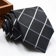 Load image into Gallery viewer, Classic Stripe Necktie Men Business Formal Wedding Tie 8cm Blue Black Pink Red Neck Ties Fashion Shirt Dress Accessories