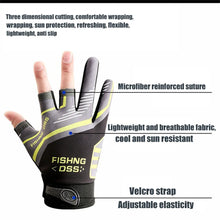 Load image into Gallery viewer, Fishing Glove Outdoor Hand Gloves Mittens for Fishing Fingers Fingerless Biker Items Finger Cycling Apparel Sports Entertainment