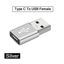 Load image into Gallery viewer, 2PCS USB 3.0 To Type C OTG Charger Adapter Connector Type-C to USB Male To Type-c Adapt Converter for PC MacBook Car USB ipad