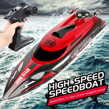 Load image into Gallery viewer, HJ808 RC Boat 25km/h - High-Speed Remote Control Racing Ship Toy for Children