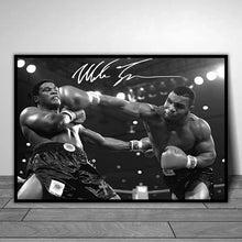 Load image into Gallery viewer, Boxer Wall Art Poster Mike Tyson Muhammad Ali Motivational Quote Home Decor Pictures Prints Canvas Painting Living Room Decor