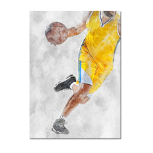 Load image into Gallery viewer, Football Basketball Poster Canvas Painting – Modern Sports Wall Art
