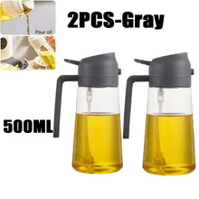 Load image into Gallery viewer, 2 in1 Plastic Kitchen Barbecue Cooking Oil Spray Bottle Olive Oil Dispenser Oil Jar Baking Vinegar Soy Sauce Spray Container