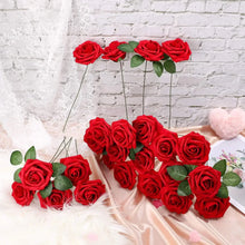 Load image into Gallery viewer, Foam Artificial Roses - 15/25/100pcs Fake Flowers for Wedding, Party &amp; Gift Décor