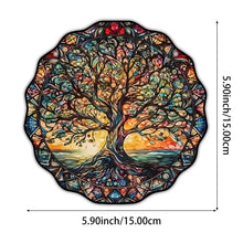 Load image into Gallery viewer, 5.9&quot; Tree of Life Acrylic Wall Art Sun Welcome Sign for Indoor &amp; Outdoor Decor