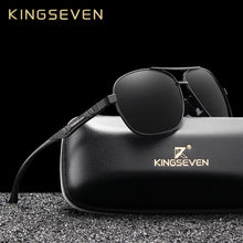 Load image into Gallery viewer, KINGSEVEN Polarized Sunglasses: Vintage Aluminum Mirror Lens Eyewear