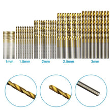 Load image into Gallery viewer, 100pc Titanium Twist Drill Bit Set DIY Hand Electric Drill Woodwork Tool Accessories