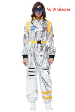 Load image into Gallery viewer, Silver Astronaut Costume Adult Spaceman Jumpsuit Space Suit Outfit for Women Men Cosplay Halloween Costumes 2024 New