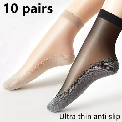 10pk Women's Cotton Socks! Anti-Slip, Sweat Absorbent w
