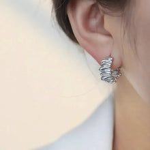 Load image into Gallery viewer, Vintage Chunky Stainless Steel Hoop Earrings For Women Fashion Simple Round Circle Simple Earrings Party Jewelry Holiday Gifts