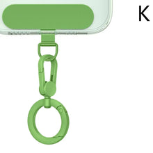 Load image into Gallery viewer, Metal Phone Lanyard Gasket Patch Rotatable Metal Buckle Hanging   Steel Clip Card Cord Tab Mobile Phone Accessories