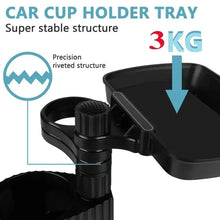 Load image into Gallery viewer, Car Cup Holder Expander Tray with Detachable Car Cup Holder Tray, Car Food Trays for Eating &amp;Cup Holder Tray Table for Car