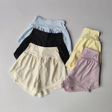 Load image into Gallery viewer, women's summer running sports shorts fitness yoga shorts quick drying outdoor 2 in 1 tennis casual Training Shorts